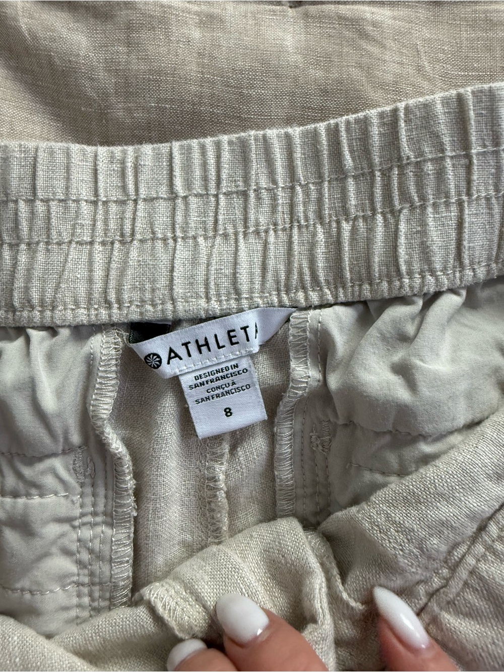Athleta Voyager Linen Pant Size 8 - Picture 7 of 13